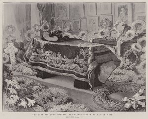De overleden Sir John Millais, de opbaring bij Palace Gate door William Small